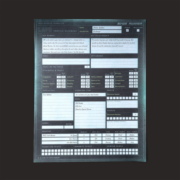 Blade Runner RPG - Starter Set - Image 5