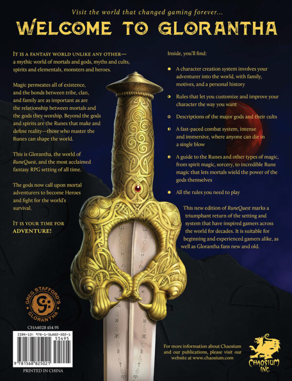 RuneQuest RPG Roleplaying in Glorantha Core Rulebook - Image 2