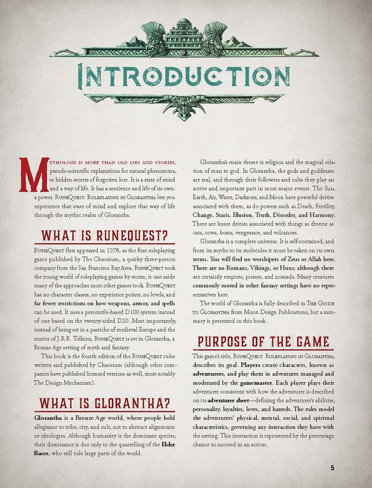RuneQuest RPG Roleplaying in Glorantha Core Rulebook - Image 4