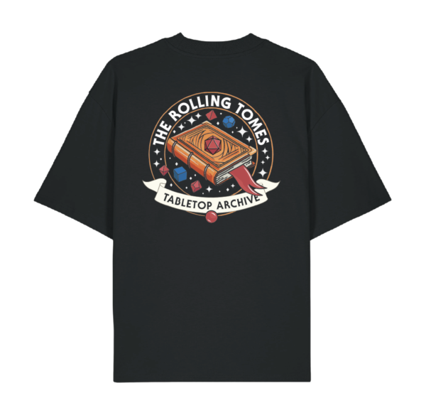The Rolling Tomes T-Shirt Black - Image 2