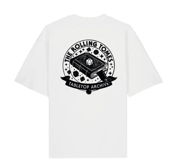 The Rolling Tomes T-Shirt White - Image 2
